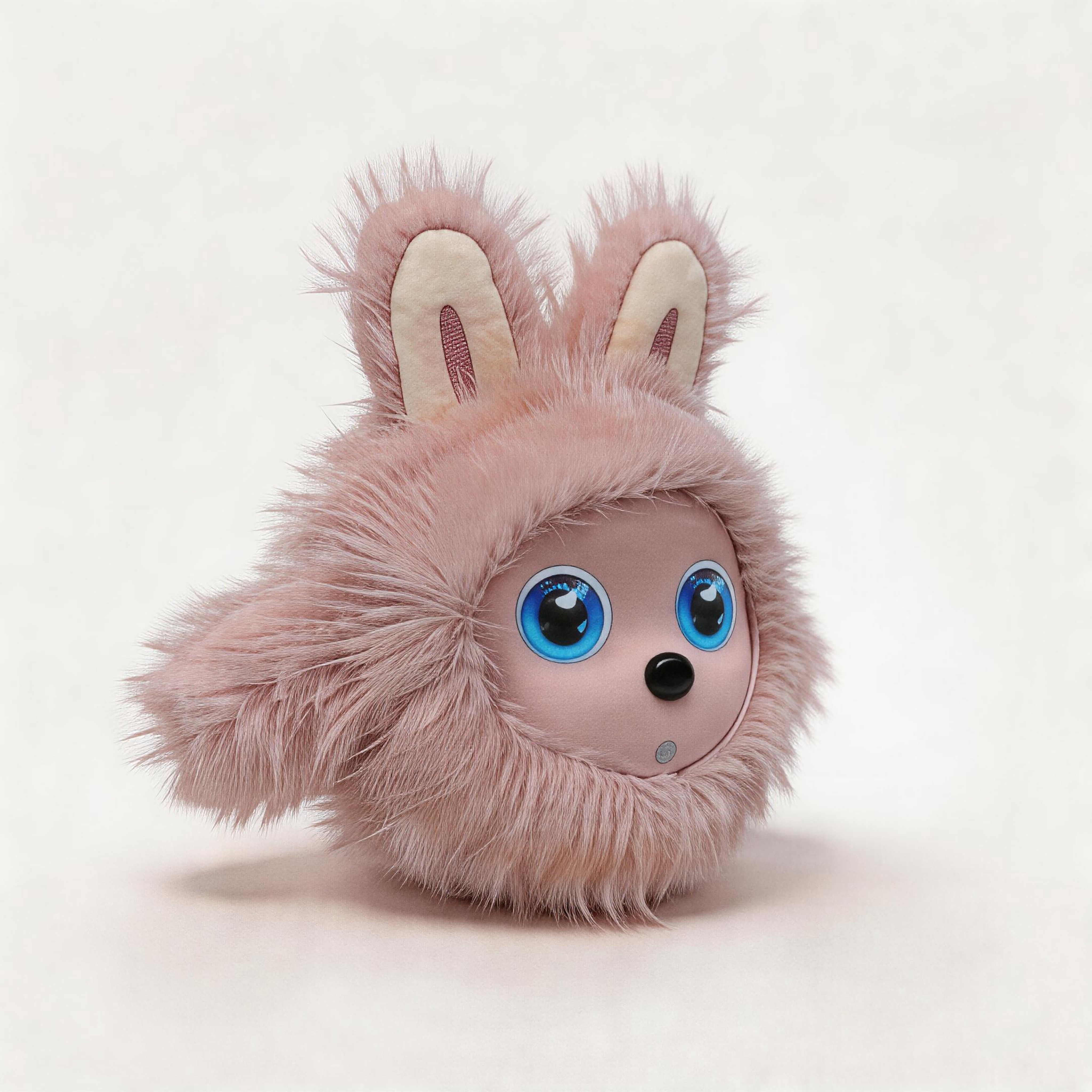 RG-AI-K01 AI Toy Robot Fluffy Bunny Plush with Intelligent Interaction and Chat