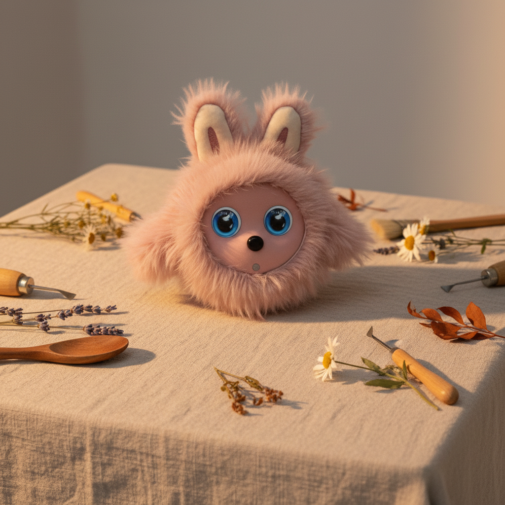 RG-AI-K01 Smart AI Mini Robot Bunny Plush Toy with Intelligent Dialogue and Interaction