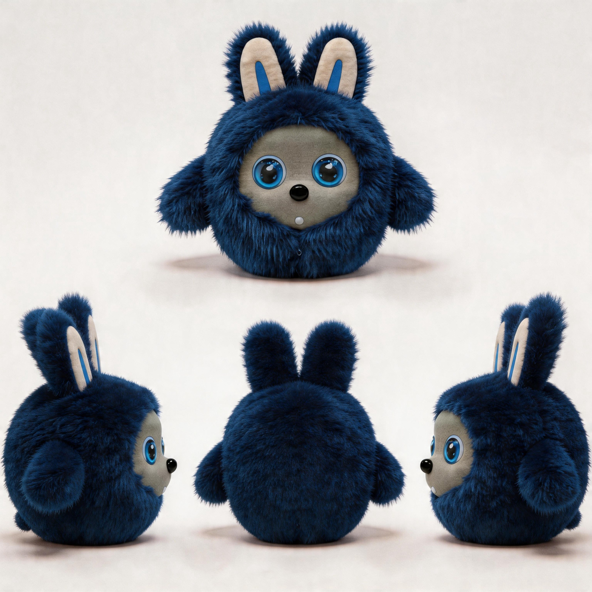 RG-AI-K01 2026 New Long-Eared Bunny AI Robot Plush Toy Smart Companion for Kids