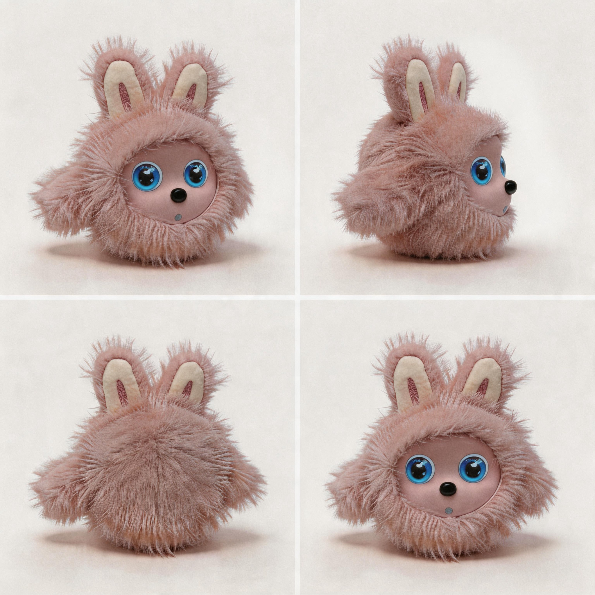 RG-AI-K01 AI Toy Robot Fluffy Bunny Plush with Intelligent Interaction and Chat