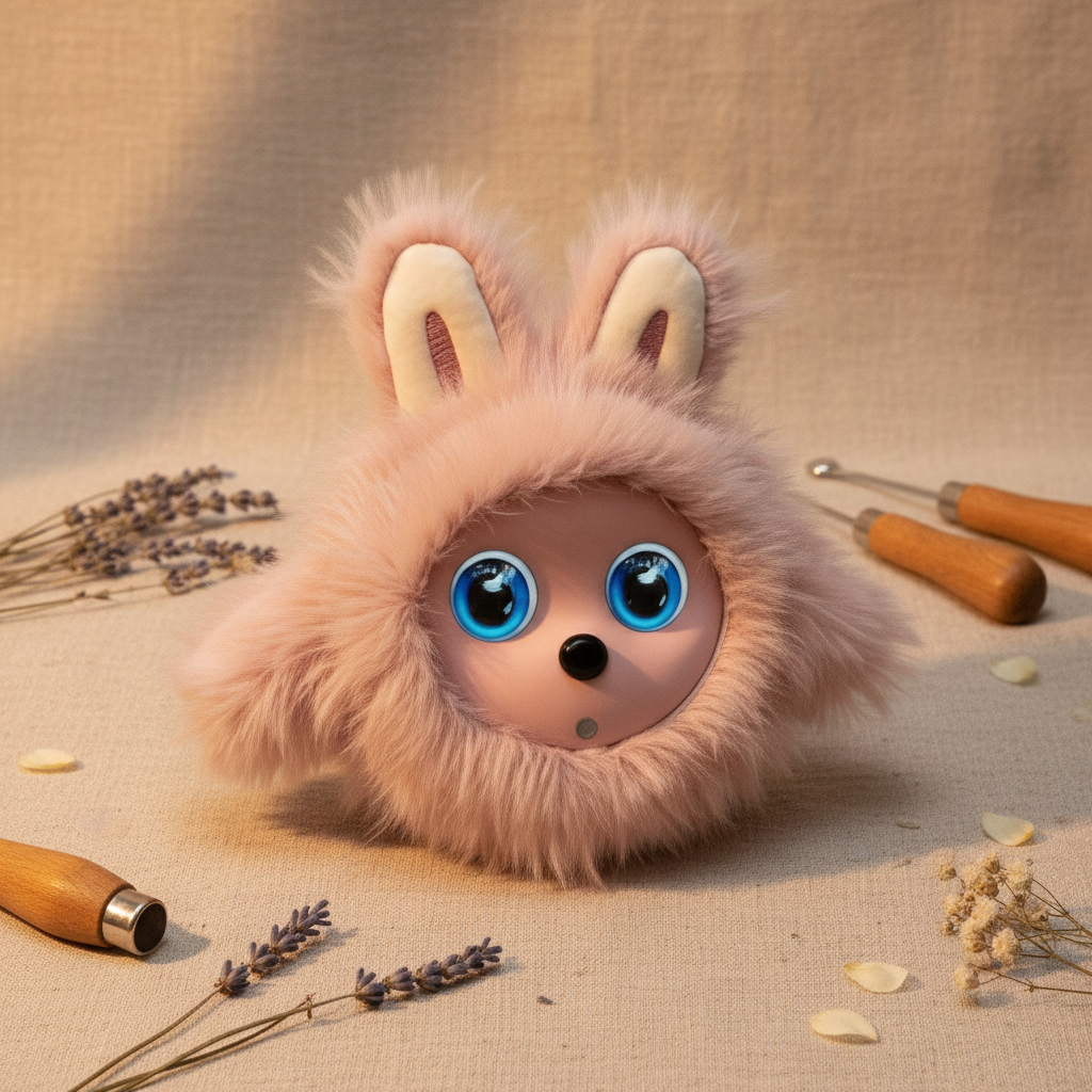 RG-AI-K01 AI Toy Robot Fluffy Bunny Plush with Intelligent Dialogue and Fun